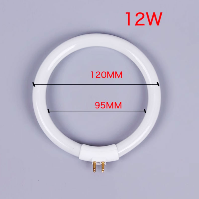 Ring Light Desk Small - 12W蛍光リングランプ 120mm T4チューブ 小型デスクランプ/拡大鏡リングライト用