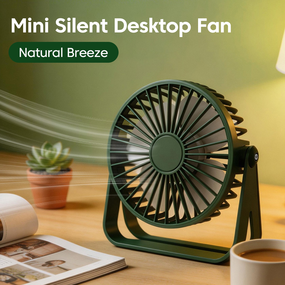 Home Office Tech Gadgets - ミニUSBデスクトップファン ポータブル 360 ° 学生寮のコンピュータ用調節可能な小型ファン、夏のガジェット、ホームデスク、オフィス用