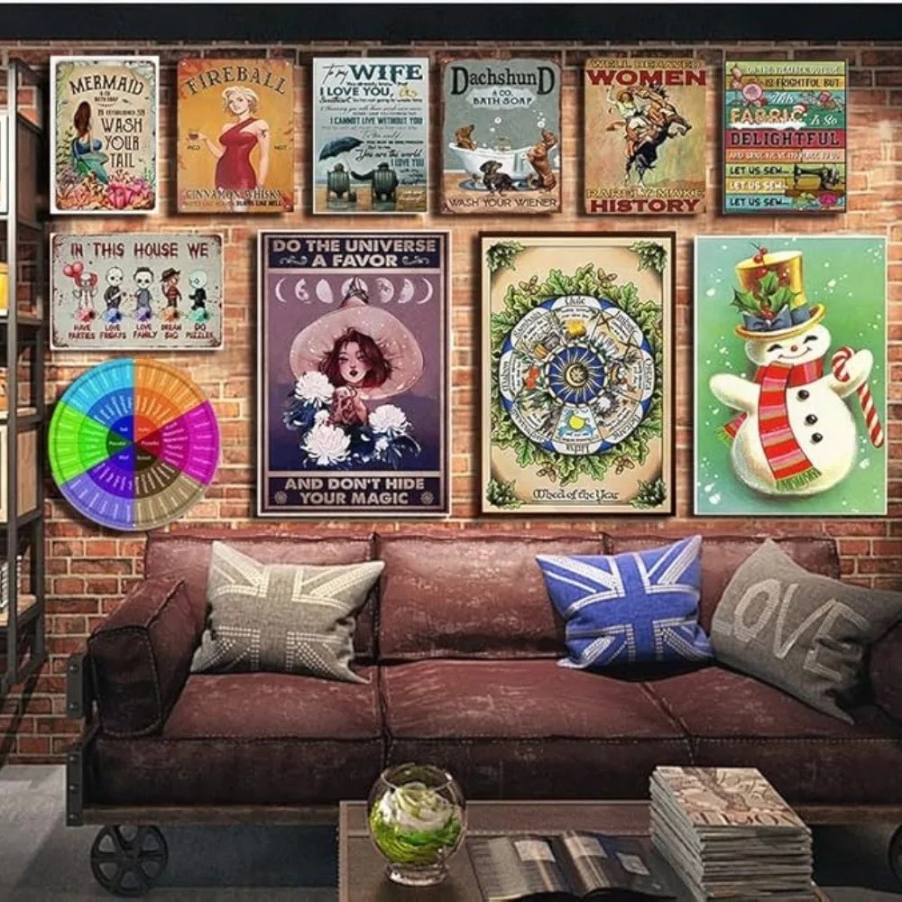 CIFBUY レトロインダストリアル 2D フラットスーパー - Tech Office Wall Art のレビューと価格