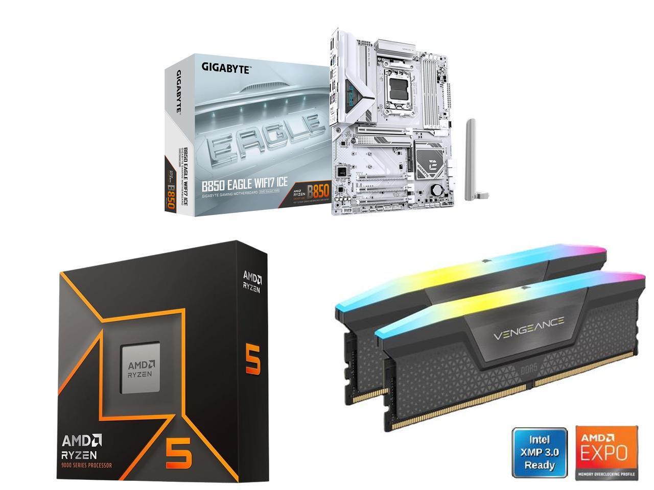 GIGABYTE B850 EAGLE WIFI7 ICE  - Corsair Ram Vengeance 16Gb のレビューと価格