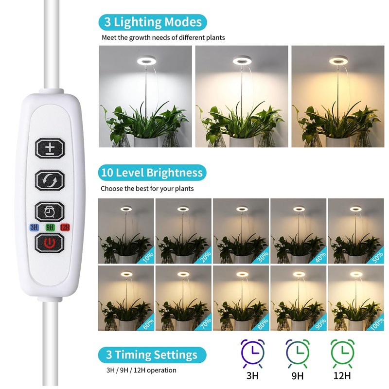 調整可能な調光可能なグローライト,タイマー付きの調整可能なラ - Ring Light Desk Small のレビューと価格