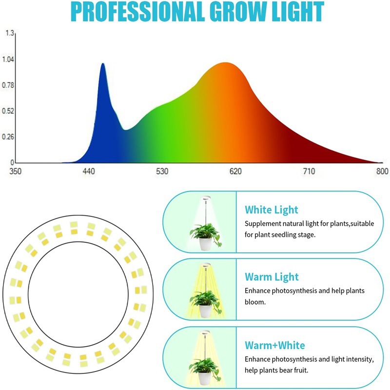 調整可能な調光可能なグローライト,タイマー付きの調整可能なラ - Ring Light Desk Small のレビューと価格