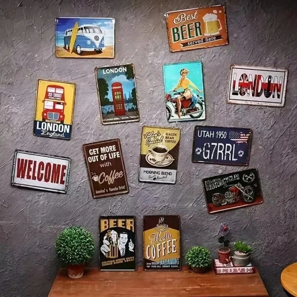 CIFBUY レトロインダストリアルアルミニウムウォールアー - Tech Office Wall Art のレビューと価格