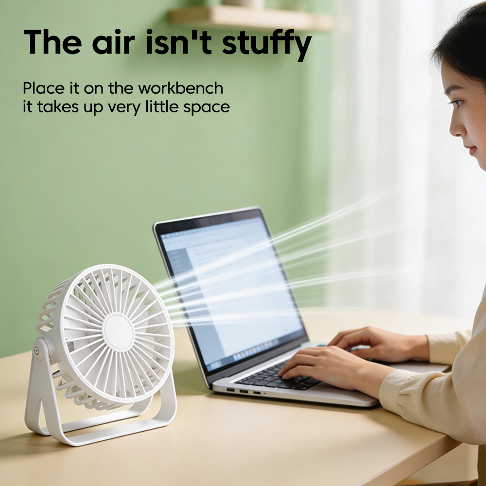 ミニUSBデスクトップファン ポータブル 360 °   学 - Home Office Tech Gadgets のレビューと価格